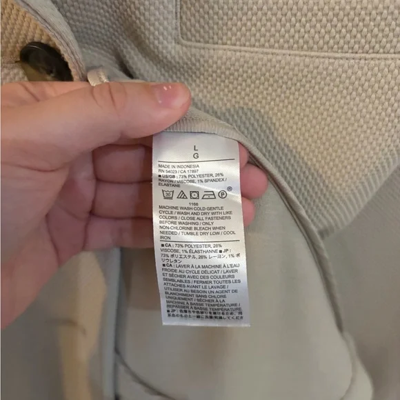 Banana Republic Knit Pique Blazer Hardly Worn Size L - Picture 11 of 12